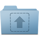 Upload Folder Blue icon